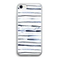 Ink Stripes: iPhone SE 2020 Transparant Hoesje