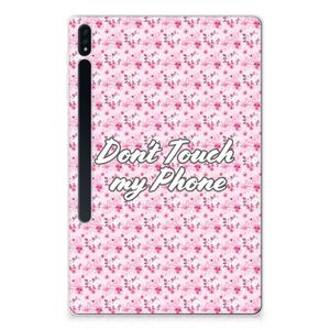 Samsung Galaxy Tab S7 Plus | S8 Plus Print Case Flowers Pink DTMP