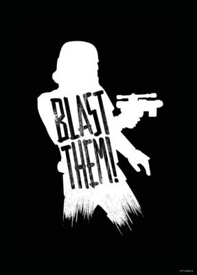 Kunstdruk Star Wars Silhouette Quotes Stormtrooper 50x70cm