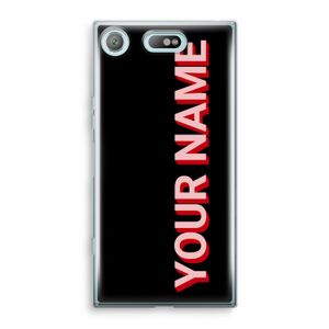 Namecase: Sony Xperia XZ1 Compact Transparant Hoesje