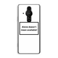 Alone: Sony Xperia Pro-I Transparant Hoesje