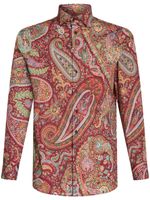 ETRO chemise à imprimé cachemire - Rouge