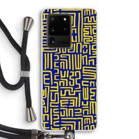 Majorelle Blue Print: Samsung Galaxy S20 Ultra Transparant Hoesje met koord