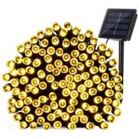 Solar kerstverlichting holly - solar feestverlichting met 100 leds - warm wit licht