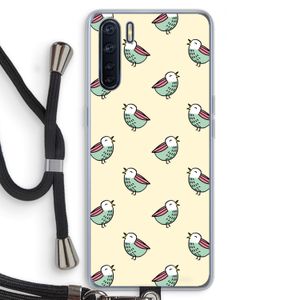 Vogeltjes: Oppo A91 Transparant Hoesje met koord