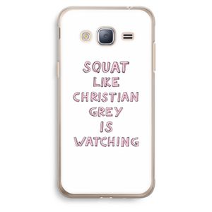 Christian Grey: Samsung Galaxy J3 (2016) Transparant Hoesje
