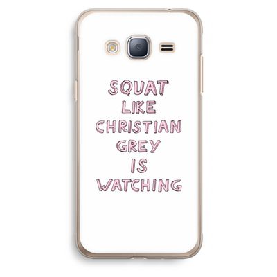 Christian Grey: Samsung Galaxy J3 (2016) Transparant Hoesje