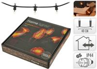 Kerstverlichting vlam kaars 10 lampjes - thumbnail