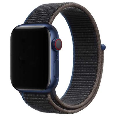 Apple Watch Nylon Geweven Sport Band - Houtskool - 44, 45, 46 & 49mm