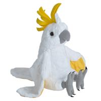 Wild Republic knuffel Kaketoe - pluche - 30 cm - wit - vogels - knuffeldier
