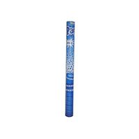 Confetti knal kanon blauw 60 cm - thumbnail