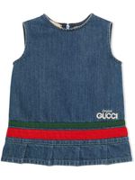 Gucci Kids robe Original Gucci à design sans manches - Bleu - thumbnail