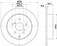 Remschijf Gecoat 54648PRO 8DD355119021