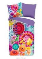 HIP Dekbedovertrek "mandala&apos;s en bloemen" - Multi - (135x200 cm) - Katoen Satijn