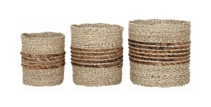 MUST Living Mand 'Carvoeiro' Zeegras, Set van 3 stuks