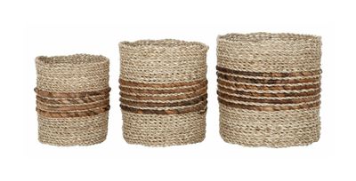 MUST Living Mand 'Carvoeiro' Zeegras, Set van 3 stuks
