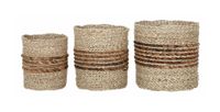 MUST Living Mand 'Carvoeiro' Zeegras, Set van 3 stuks