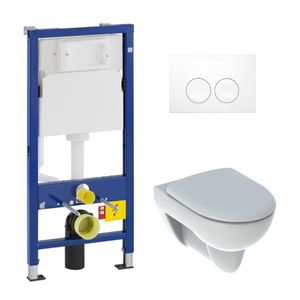 Geberit UP100 toiletset met Geberit Renova Rimfree toilet en softclose zitting