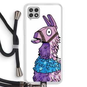 Lama: Samsung Galaxy A22 4G Transparant Hoesje met koord