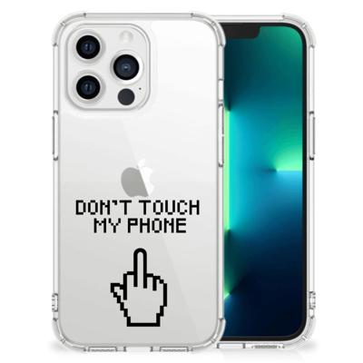 Apple iPhone 13 Pro Anti Shock Case Finger Don't Touch My Phone Apple iPhone 13 Pro Anti Shock Case Finger Don't Touch My Phone