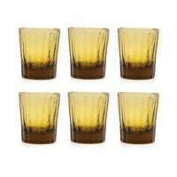 Brût Homeware, Set van 6, Espresso Glas 7 CL, amber bruin - thumbnail