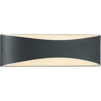 LED Wandlamp Buitenverlichting - IP65 Waterdicht - 9W Warm Wit - Antraciet Aluminium