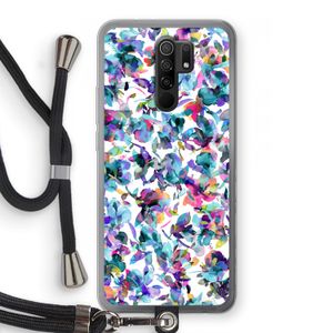 Hibiscus Flowers: Xiaomi Redmi 9 Transparant Hoesje met koord