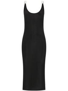 Dion Lee robe mi-longue à dos ouvert - Noir