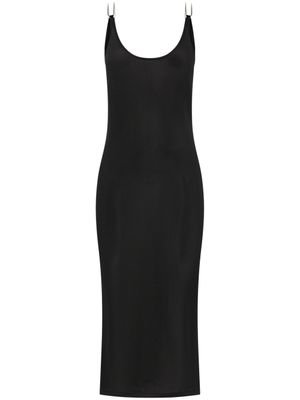 Dion Lee robe mi-longue à dos ouvert - Noir
