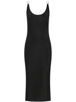 Dion Lee robe mi-longue à dos ouvert - Noir