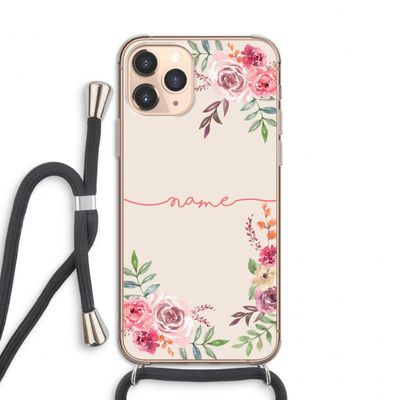 Rozen: iPhone 11 Pro Transparant Hoesje met koord