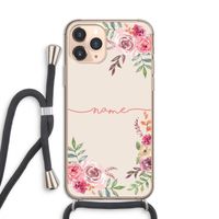 Rozen: iPhone 11 Pro Transparant Hoesje met koord