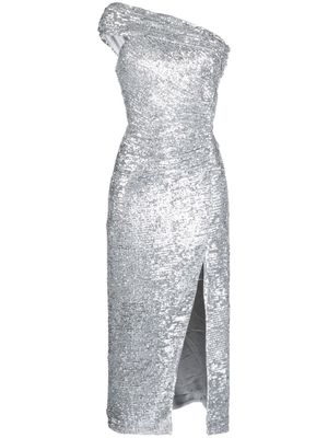 Simkhai robe Zay Hammered à sequins brodés - Argent