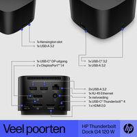 HP Thunderbolt Dock G4 - Dockingstation Thunderbolt 4 dockingstation Geschikt voor merk (dockingstation): HP Incl. Kensington-slot - thumbnail