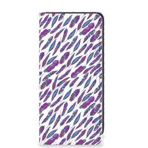 Samsung Galaxy A41 Hoesje met Magneet Feathers Color