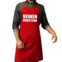 Cadeau schort voor volwassenen - keuken directeur - rood - keukenschort - verjaardag Cadeau schort voor volwassenen - keuken directeur - rood - keukenschort - verjaardag
