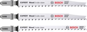 Bosch Accessoires Expert 'Wood 2-side clean' decoupeerzaagbladenset 3-delig - 1 stuk(s) - 2608900559
