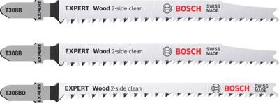 Bosch Accessoires Expert 'Wood 2-side clean' decoupeerzaagbladenset 3-delig - 1 stuk(s) - 2608900559