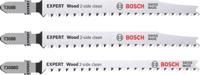 Bosch Accessoires Expert 'Wood 2-side clean' decoupeerzaagbladenset 3-delig - 1 stuk(s) - 2608900559