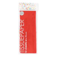 Globos Tissuepapier 10 vellen rood, 50x70cm