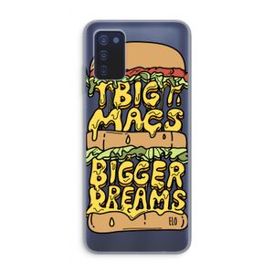 Big Macs Bigger Dreams: Samsung Galaxy A03s Transparant Hoesje