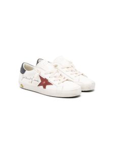 Golden Goose Kids baskets Superstar à lacets - Blanc