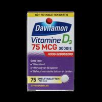 Vitamine D 75mcg 75 Smelttabletten