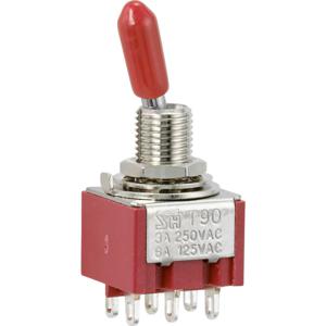 TRU COMPONENTS TC-9353996 Wipschakelaar 250 V/AC 3 A 2x aan/aan Continu 1 stuk(s)