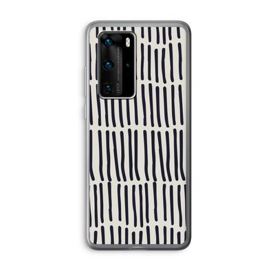 Moroccan stripes: Huawei P40 Pro Transparant Hoesje