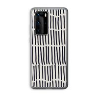 Moroccan stripes: Huawei P40 Pro Transparant Hoesje