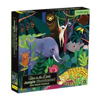 Mudpuppy - Puzzle 500 pcs - Jungle Illuminated Glow in the Dark (060761) - thumbnail