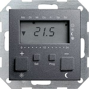 Gira klokthermostaat 230V antraciet 55