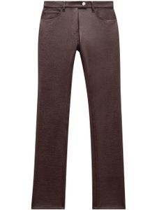 Courrèges pantalon en vinyle à coupe droite - Violet