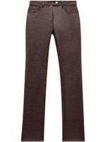 Courrèges pantalon en vinyle à coupe droite - Violet